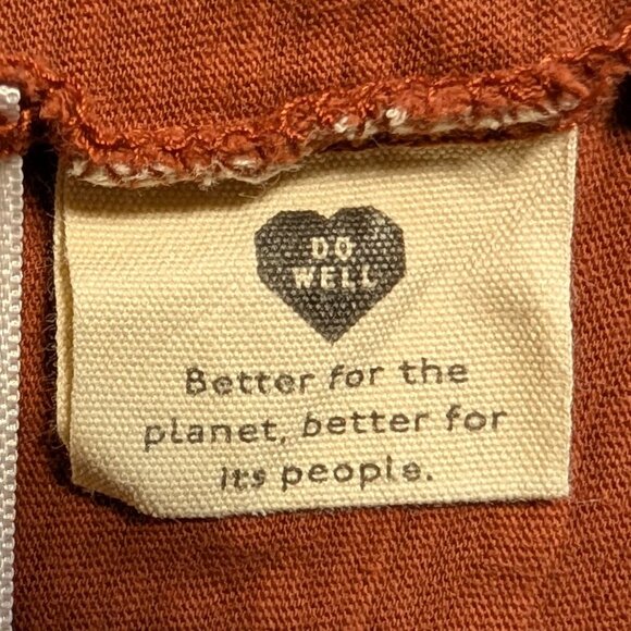 Madewell Whisper Crew Neck Tee in Rust/Burnt Orange - Picture 9 of 12